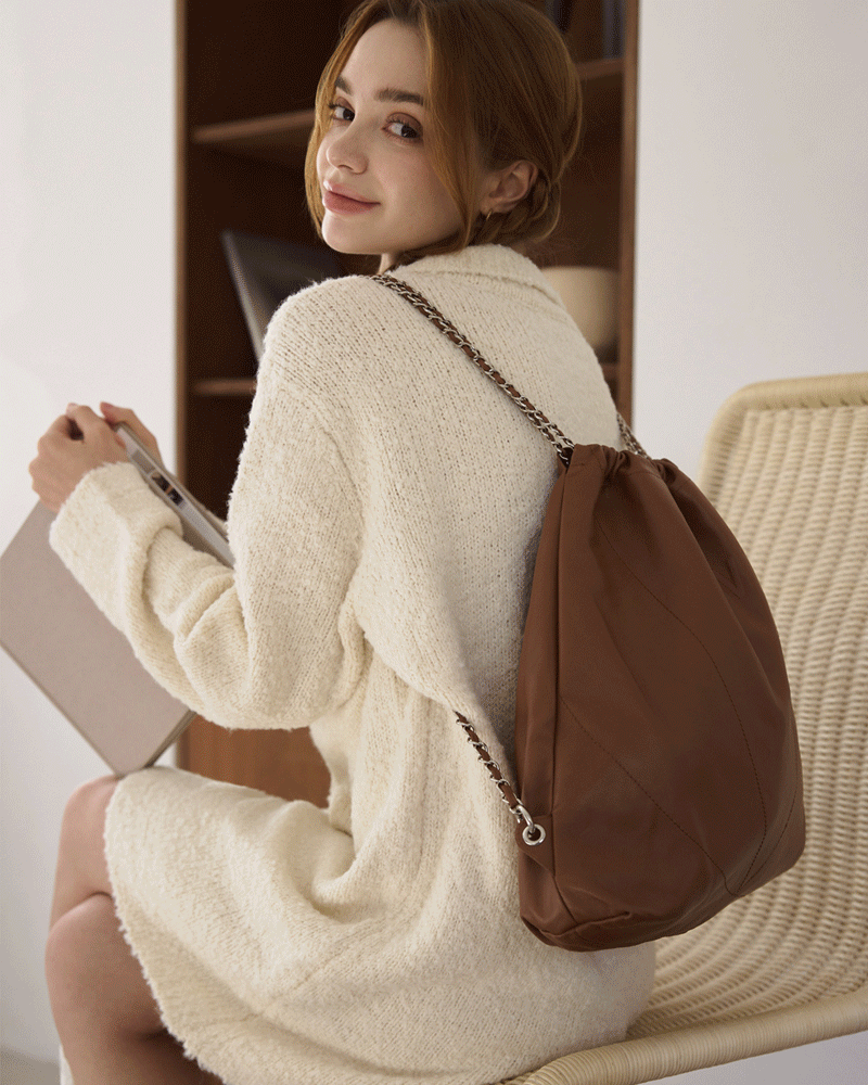 classic backpack(camel color)